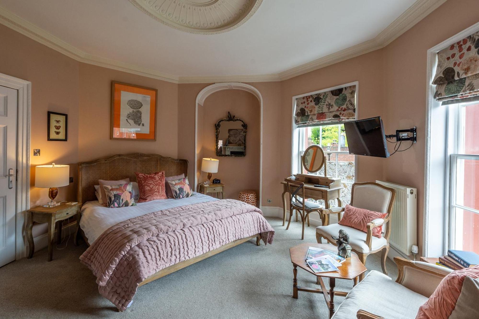 Bed and Breakfast Darwin'S Townhouse Shrewsbury Pokoj fotografie A bedroom at the hotel